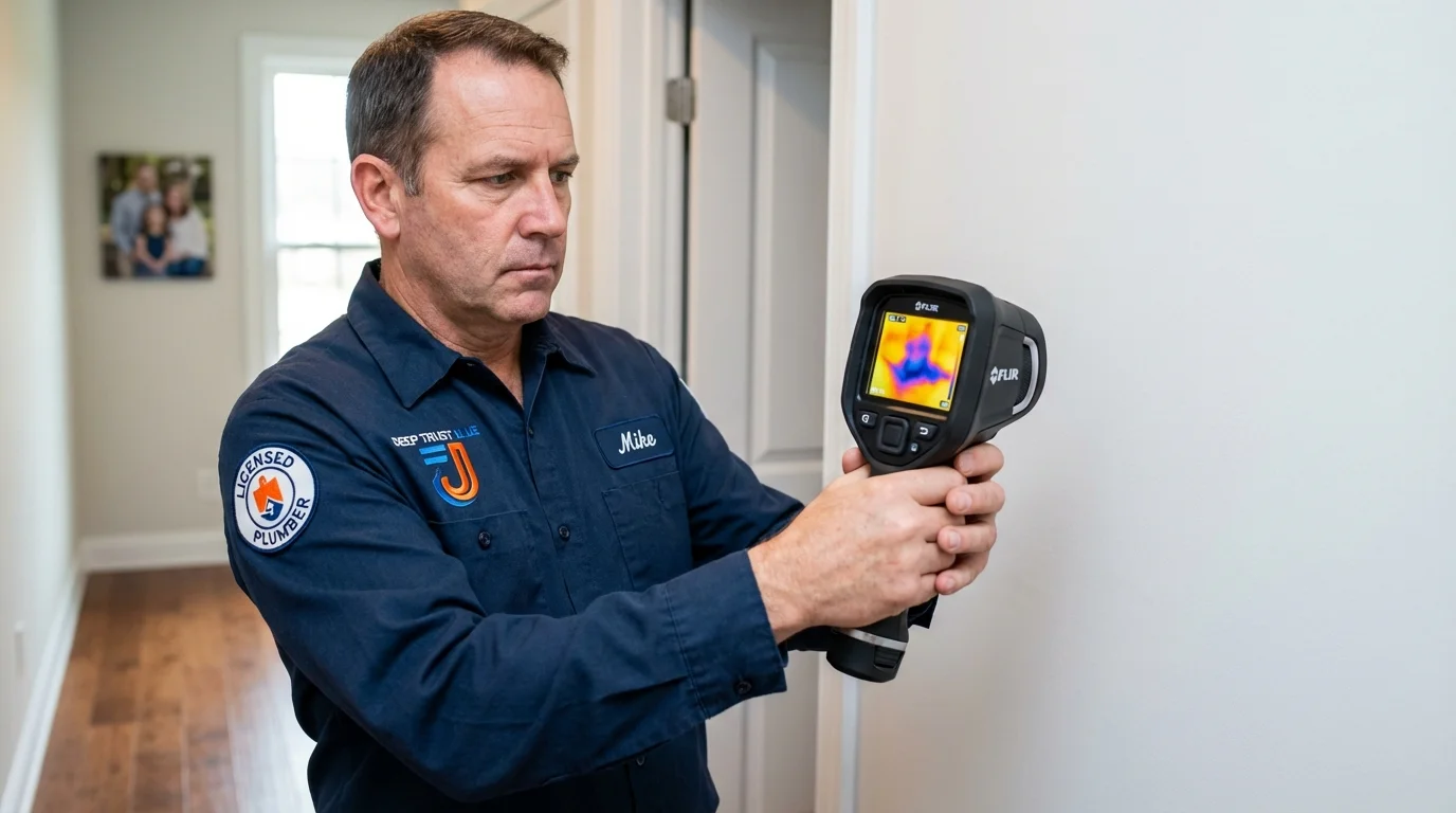 Thermal imaging leak detection by Johns Plumbing LLC in Wallkill